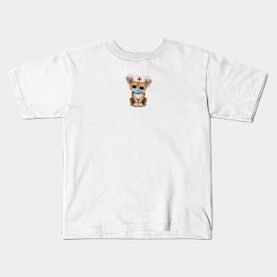 Cute Leopard Cub Nurse Kids T-Shirt